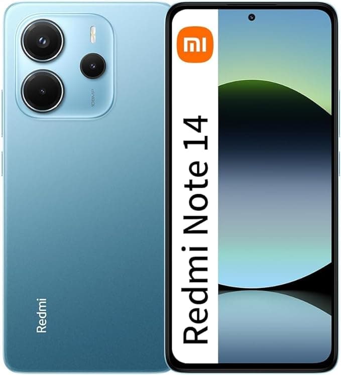 Redmi Note 14 Ocean Blue: tela AMOLED 6,7 polegadas e 120 Hz, R$1.195