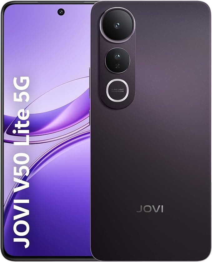 JOVI V50 Lite 5G: 256GB, 8+8GB RAM, tela AMOLED 6,77 polegadas 120Hz