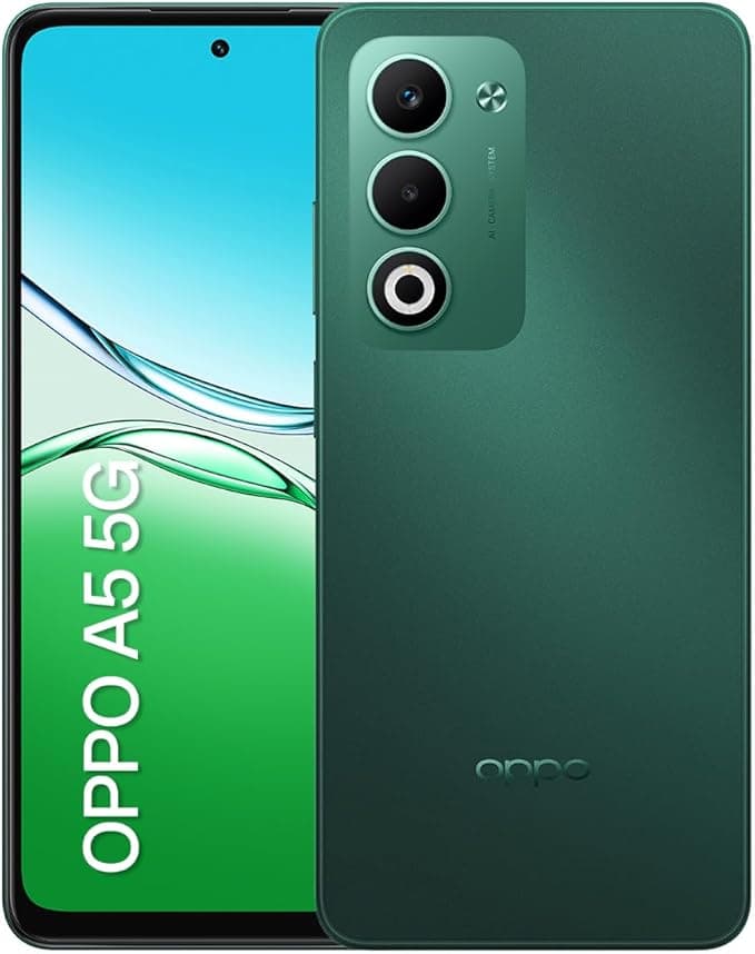 OPPO A5 5G: 256GB/8GB RAM, IP65, 50MP AI cai para R$1.726 na Amazon