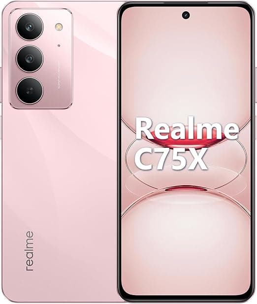 Realme C75x 6GB/128GB com NFC Rosa por R$939 — volta às aulas