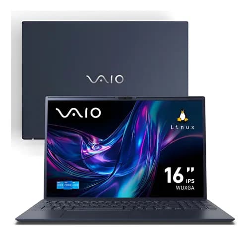 VAIO FE16: Notebook 16″ com Debian 12, 32GB RAM, 512GB SSD por R$4.299