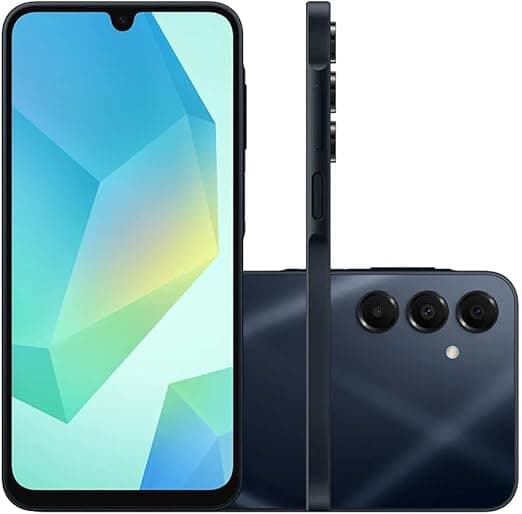 Galaxy A16 5G com 128GB/4GB por R$1.099: tela 6,7” e câmeras até 50MP