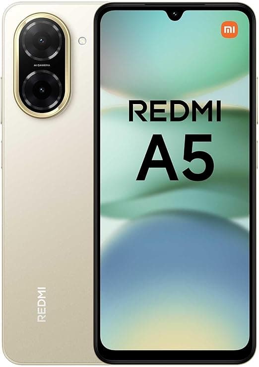 Redmi A5 Dual SIM 64GB Azul, 3GB RAM, R$675 — tela 120 Hz e 5200 mAh