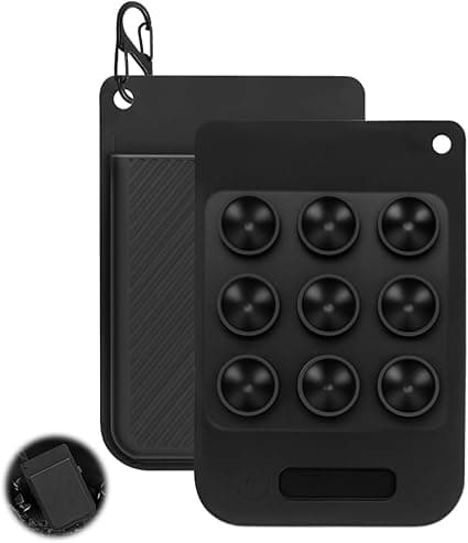 Capa de silicone com ventosa e chaveiro para gravador de voz — R$39,99
