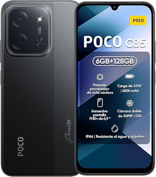 Poco C85 NFC: 6GB/128GB por R$799 na Amazon; tela 6,9″ e 50 MP