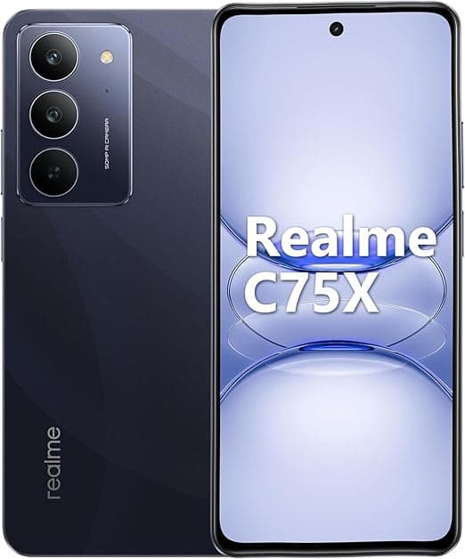 Realme C75x: 128 GB, 6 GB RAM, NFC e IP69 por R$939 na Amazon