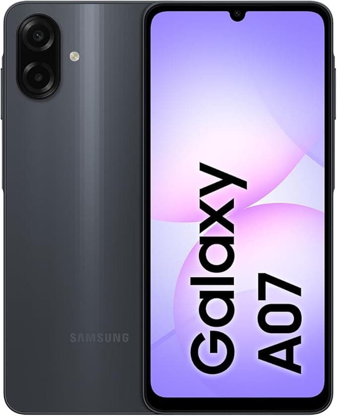 Samsung Galaxy A07 128GB/4GB, câmera 50MP, tela 6,7 Preto – R$599