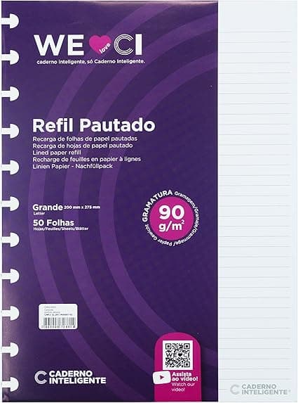 Refil pautado 90g, 50 folhas Cirg4003: R$22,80 na Amazon (14%)