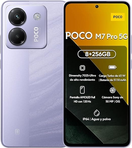 POCO M7 Pro 5G 256GB/8GB RAM a R$1.519,00: tela 120 Hz, câmera 50 MP