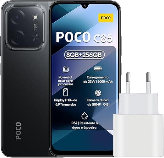 POCO C85 4G: 8GB/256GB por R$949,90, desbloqueio e estoque limitado