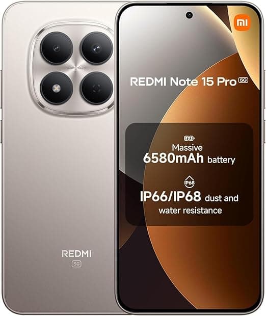 Redmi Note 15 Pro 5G: tela 1,5K, câmera 200 MP, 6580 mAh – R$2.299