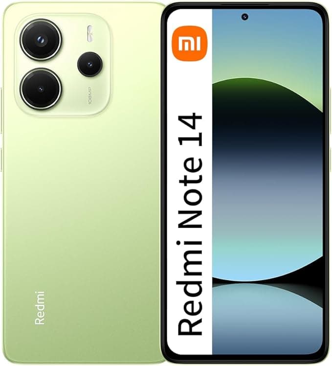 Redmi Note 14 Verde 8GB/256GB por R$1.179: tela OLED, câmera 50 MP