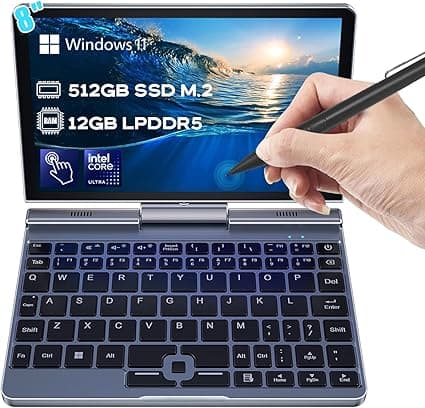 Crelander 2 em 1: tela 8 pole, 12GB RAM e 512GB SSD por R$5.006,97
