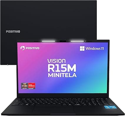 Positivo Vision R15M Ryzen 7 por R$ 4.249: tela 15,6 FHD e Minitela