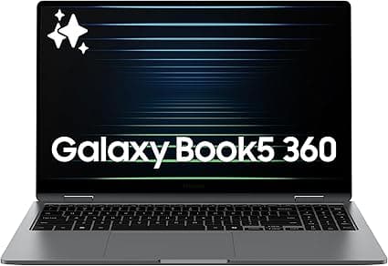 Galaxy Book5 360 Copilot AI: tela 15,6 FHD AMOLED, 31h, R$13.516,65
