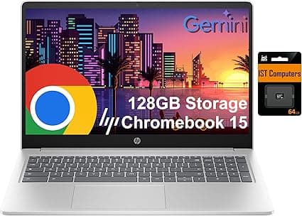 HP Chromebook 15: tela 15,6, Intel N200, 8GB/128GB por R$3.368,28