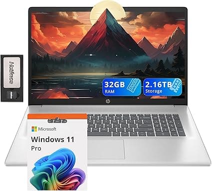HP Laptop 17,3 com Ryzen 5 7430U e dock incluído – oferta