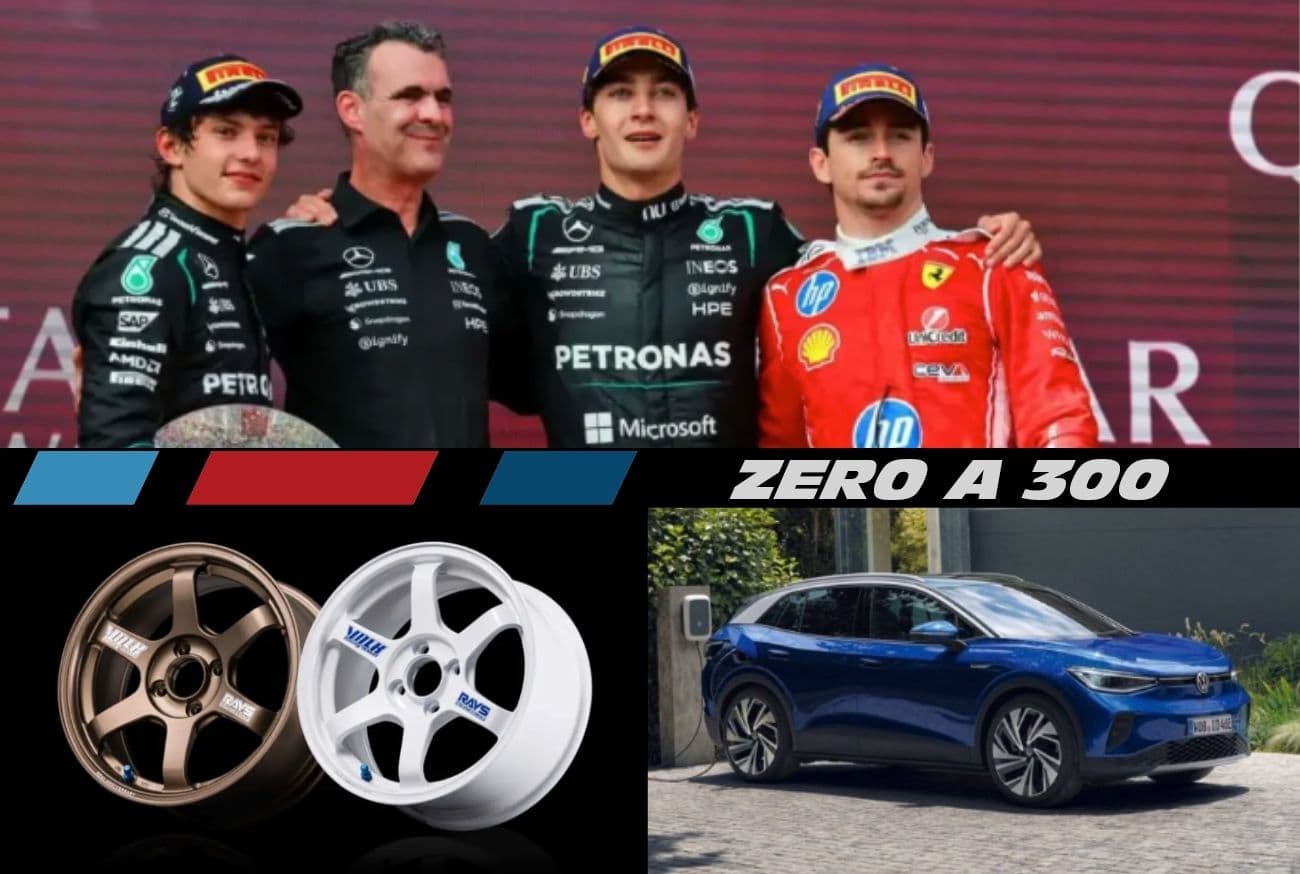 Russell vence na Austrália; VW terá EVs chineses; TE37 faz 30 anos