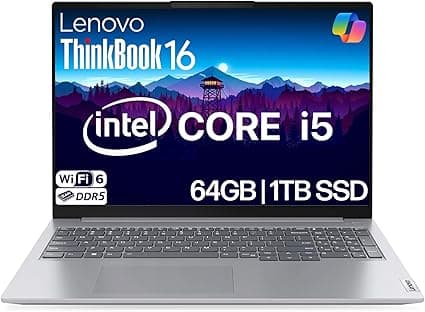Lenovo ThinkBook 16: 64GB DDR5, 1TB NVMe — R$ 13.619,92 (Promo)