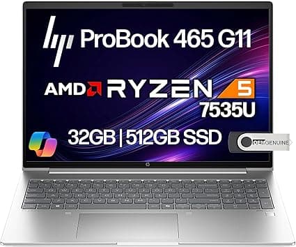 HP ProBook 465 G11 Ryzen 5 7535U, 32GB RAM, 512GB NVMe – R$ 10.972,71