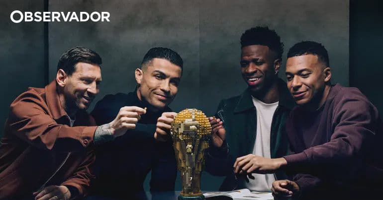 Lego anuncia coleção com Ronaldo, Messi, Mbappé e Vini Jr.