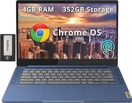 IdeaPad Slim 3 Chromebook: tela FHD touch 14″ com docking de 256 GB