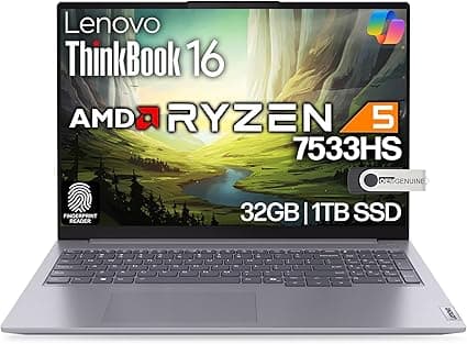 Lenovo ThinkBook 16 G6: i7-1355U, 32 GB DDR5, 1 TB NVMe-R$10.699,78