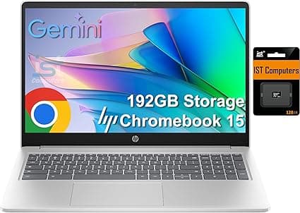 HP Chromebook 15 com N200, 8 GB RAM, 192 GB por R$3.270,99 para estudo