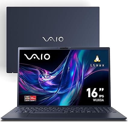 VAIO FE16 com Ryzen 5-5625U (Linux) por R$ 3.899: tela 16 com upgrade