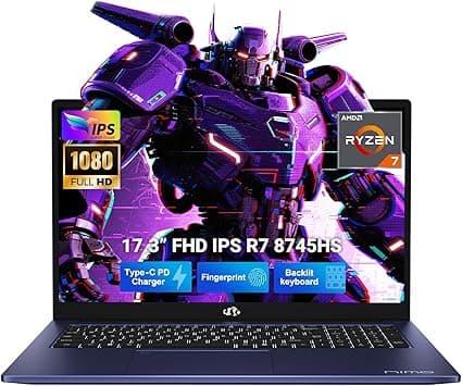 NIMO N177 17,3 Gaming: Ryzen 7 8745HS tela, desempenho e autonomia