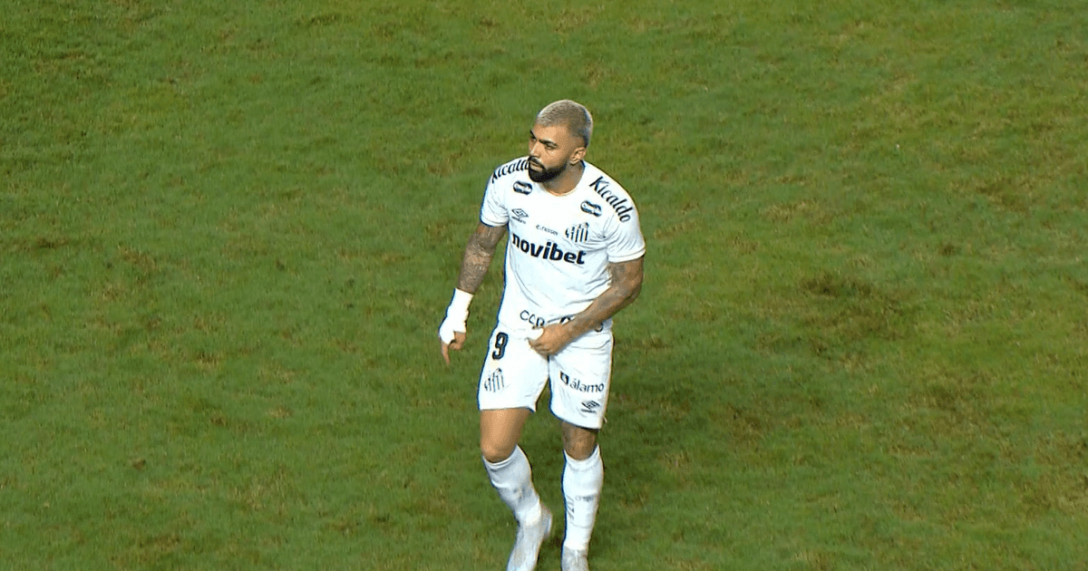 Gabigol marca e é expulso após gesto obsceno contra o Vitória