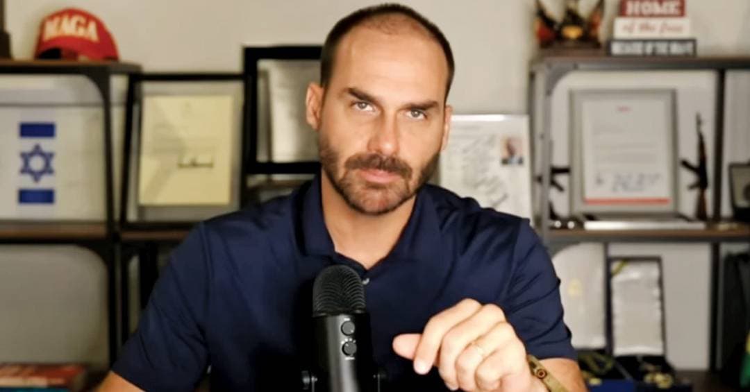 Atitude de Eduardo Bolsonaro acende alerta na cúpula do PL
