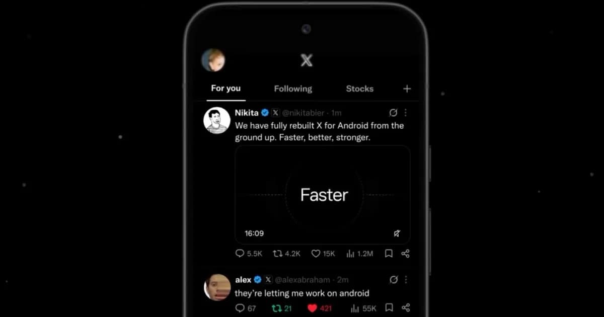 X para Android é totalmente reconstruído para ficar mais rápido e estável